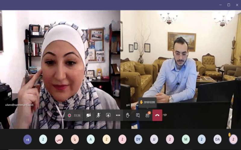 جلسة حوارية افتراضية في جامعة عمان