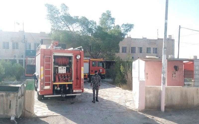 حريق في مبنى أحوال معان