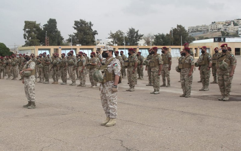 القوة الأردنية المشاركة في تمرين سيف
