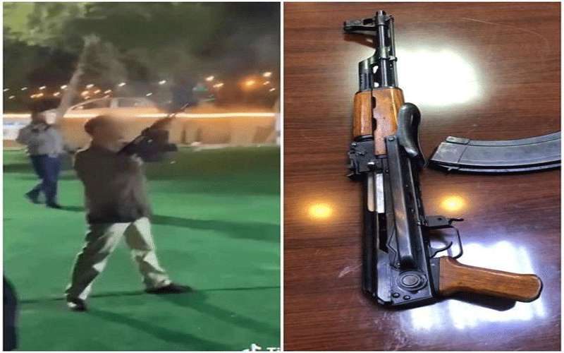 ضبط 8 اسلحة اوتوماتيكية استخدمت بعد