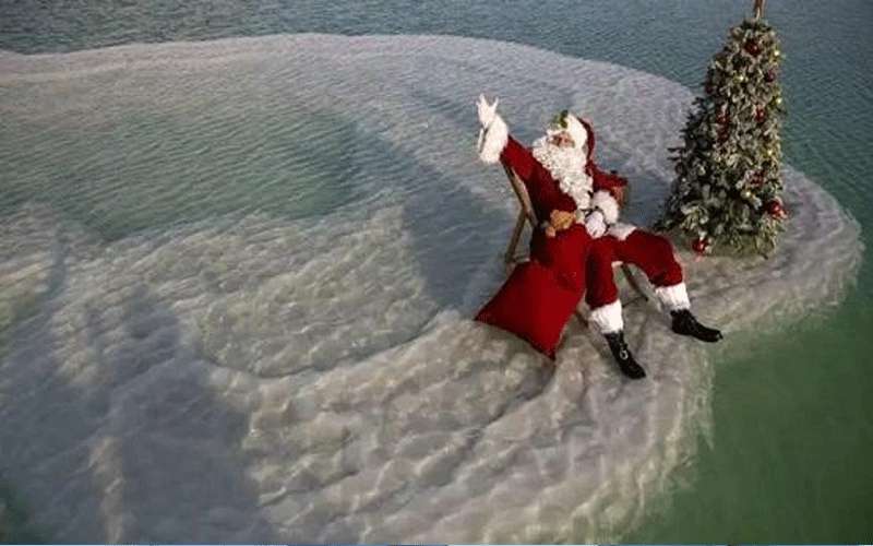 بابا نويل الفلسطيني يستعد لعيد الميلاد
