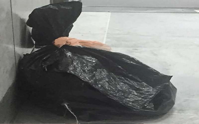 جنين مجهض بكيس داخل عمارة باربد