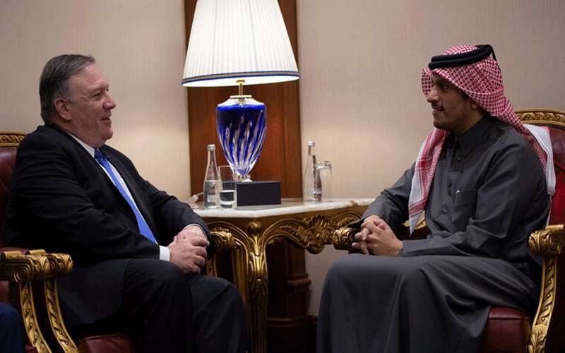 وزير الخارجية الأمريكي يبحث مع نظيره