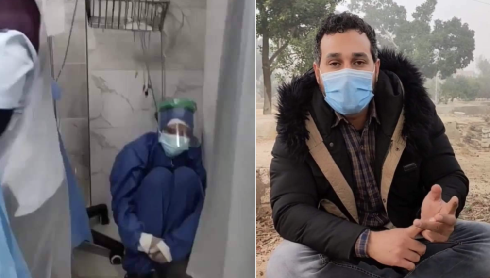 اعتقال مصور فيديو ضحايا كورونا بمستشفى