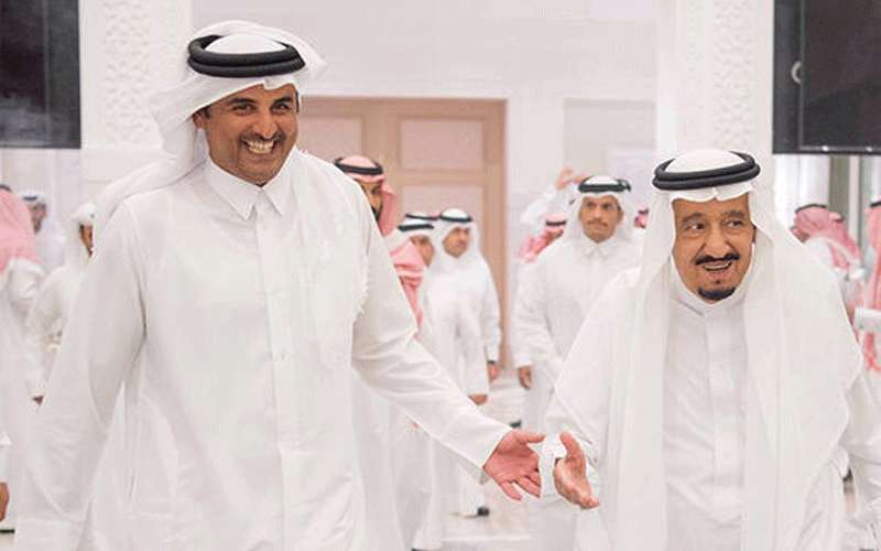 امير قطر يتوجه الى السعودية