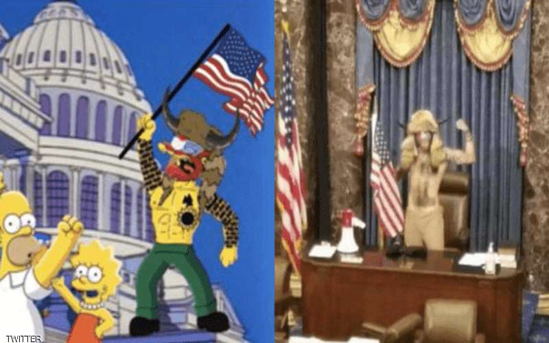 هل تنبأ عائلة سمبسون بليلة الفوضى