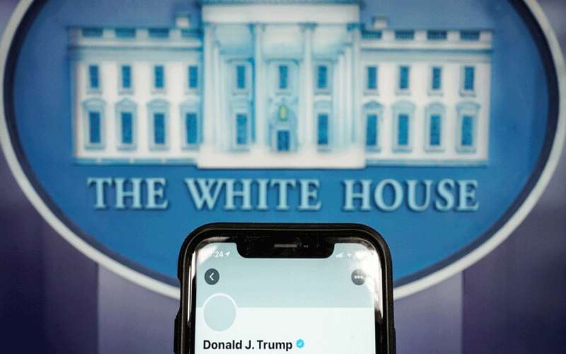 بيان تويتر بشأن تعليق حساب ترامب