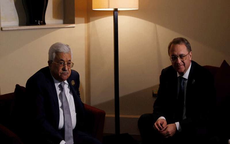 الرئيس الفلسطيني يعزي بوغدانوف في وفاة