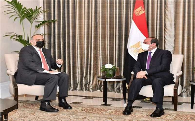 الخصاونة يلتقي السيسي ويؤكدان تطلعهما لتعميق