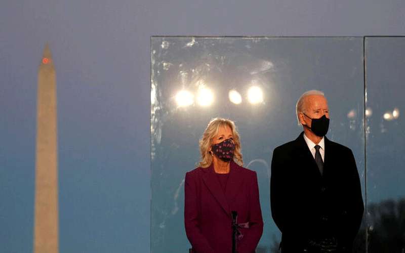 بايدن يوجه رسالة لزوجته قبيل تنصيبه
