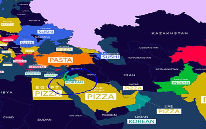 دراسة: الطعام الكوري الأكثر بحثا بالأردن