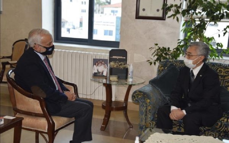 المفلح يستقبل السفير الياباني لدى المملكة