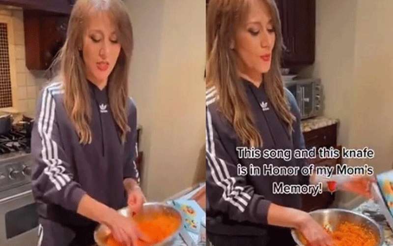 شبيهة فيروز تصنع الحلويات على تيك