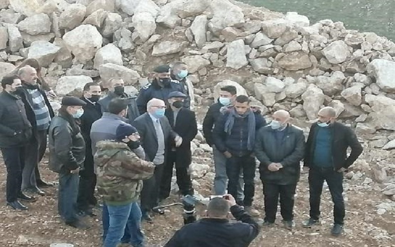 بيان عن الاشغال بخصوص انزلاق طريق
