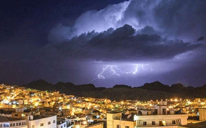 أمطار رعدية اليوم