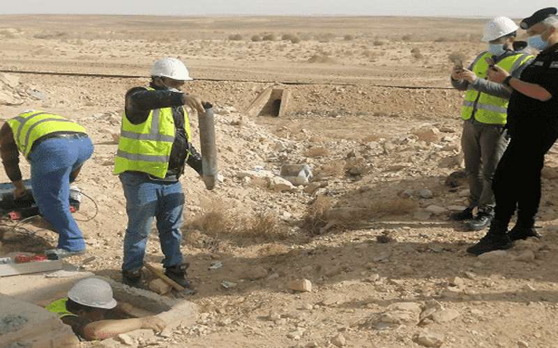 ضبط وازالة اعتداءات عن خط مياه