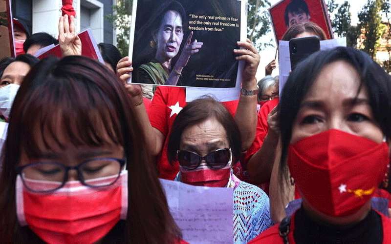 قطع الانترنت في ميانمار