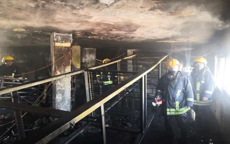 اخماد حريق مخبز في عمان