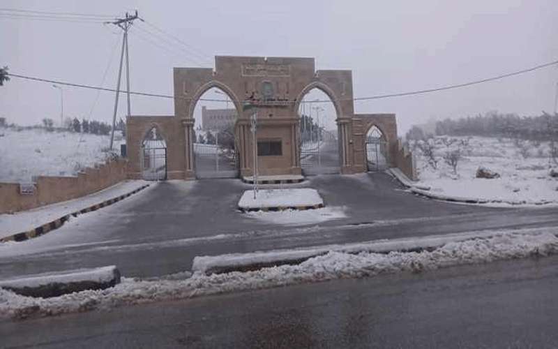 تساقط للثلوج في عجلون