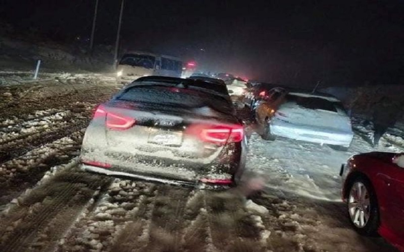 الثلوج تقطع الطرق في عجلون وعشرات