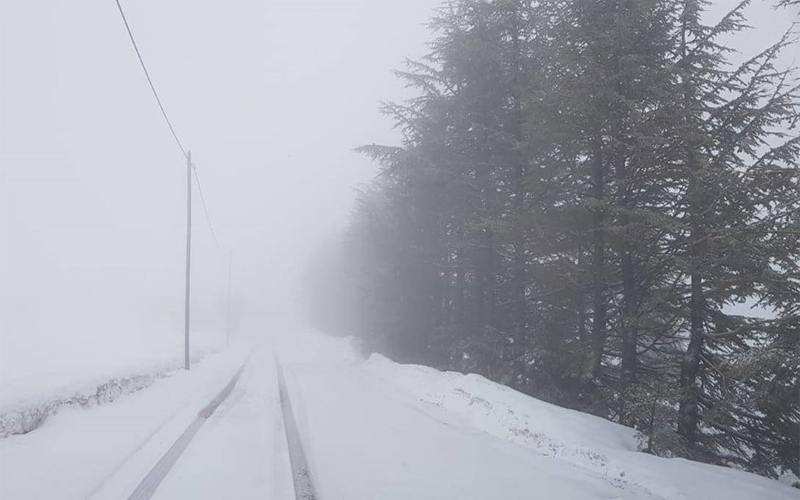 ثلوج على هذه المرتفعات فجر الخميس