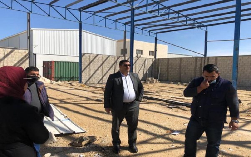 الازايدة يطلع على أعمال انشاء مصنع