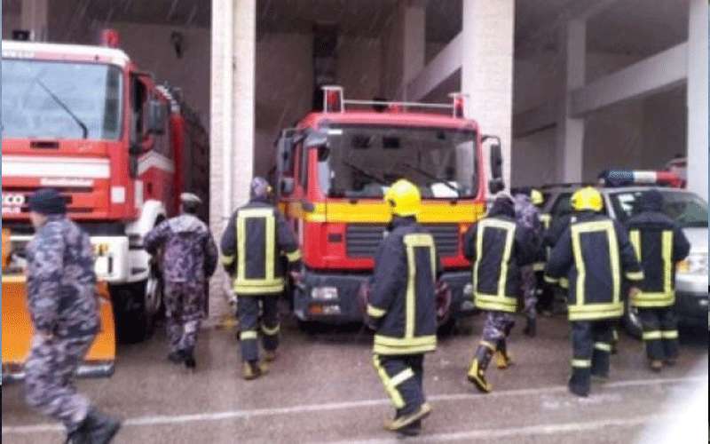 حريق مخبز في مادبا