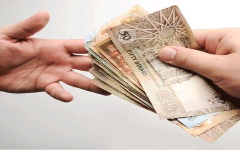 مستحقات بدل التعطل في الحسابات البنكية