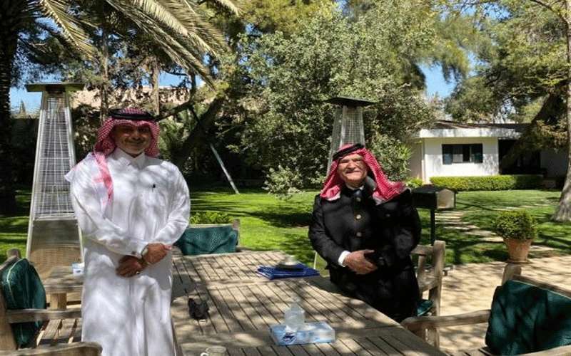 الأمير الحسن يستقبل السفير القطري ..