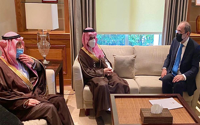 الصفدي يستقبل نظيره السعودي و يؤكدان: