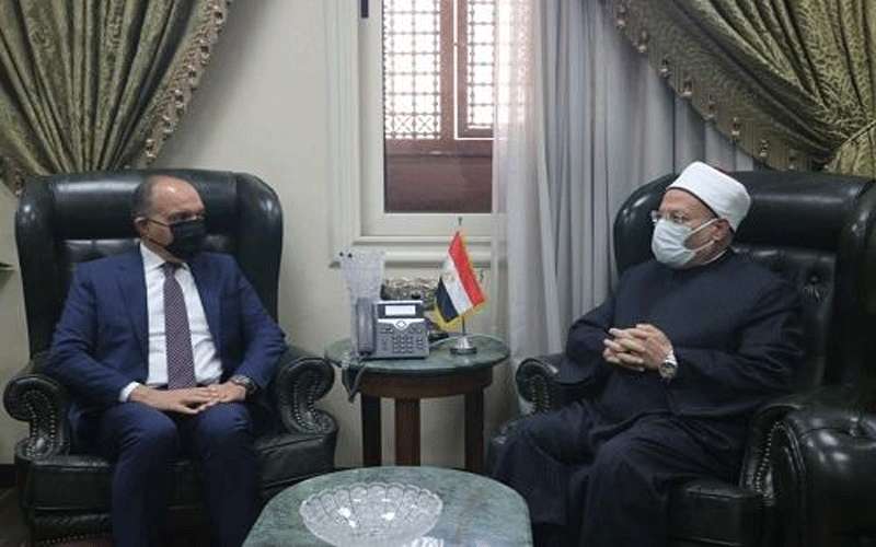 مفتي الديار المصرية يستقبل العضايلة