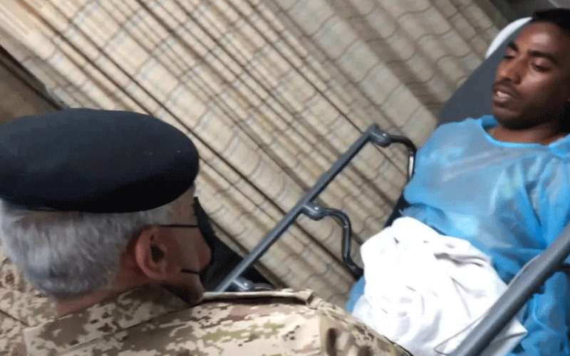 الحنيطي يعود الضابط المصاب في المدينة