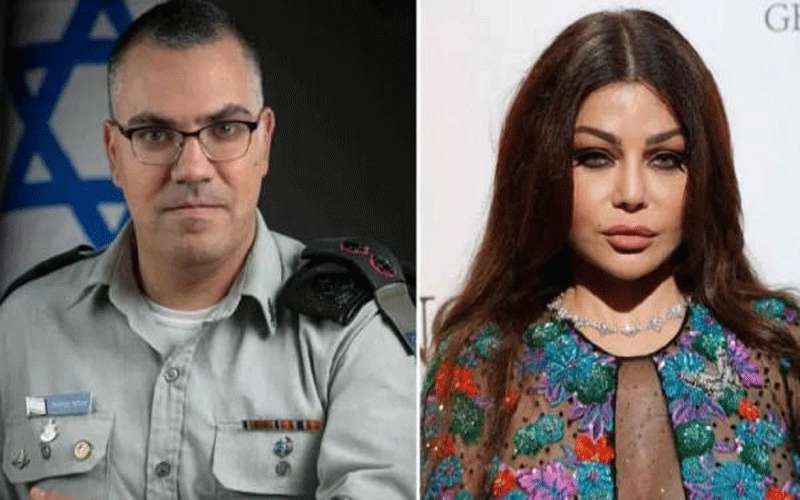 أدرعي يستشهد بهيفاء وهبي لتضليل العالم