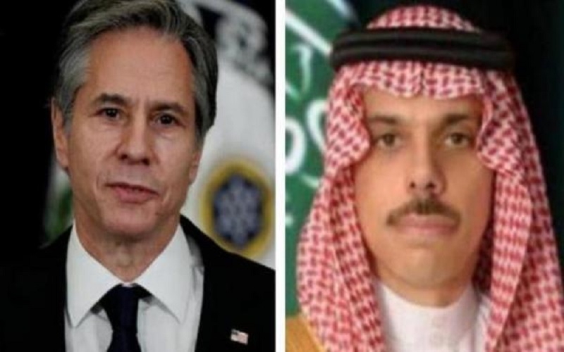 وزير خارجية السعودية يبحث مع بلينكن