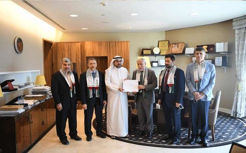 برلمان الكويت يستقبل وفدا فلسطينيا شعبيا