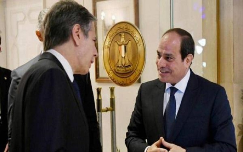 السيسي وبلينكن .. تشاور حول القضية