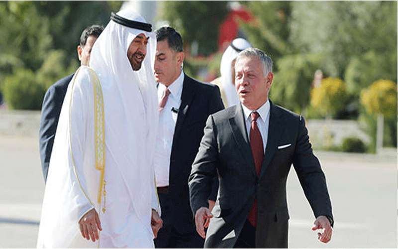 الملك يستقبل بن زايد