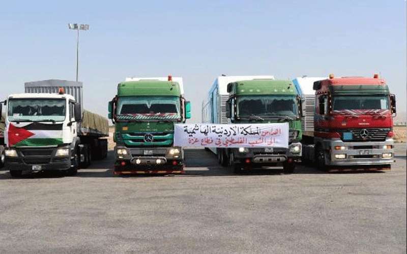 الأردن أول دولة وصلت إلى غزة