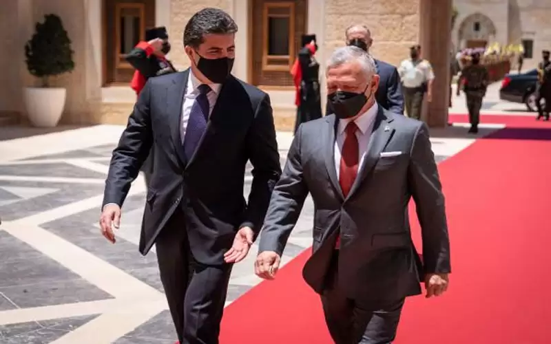 الملك يستقبل رئيس إقليم كردستان العراق