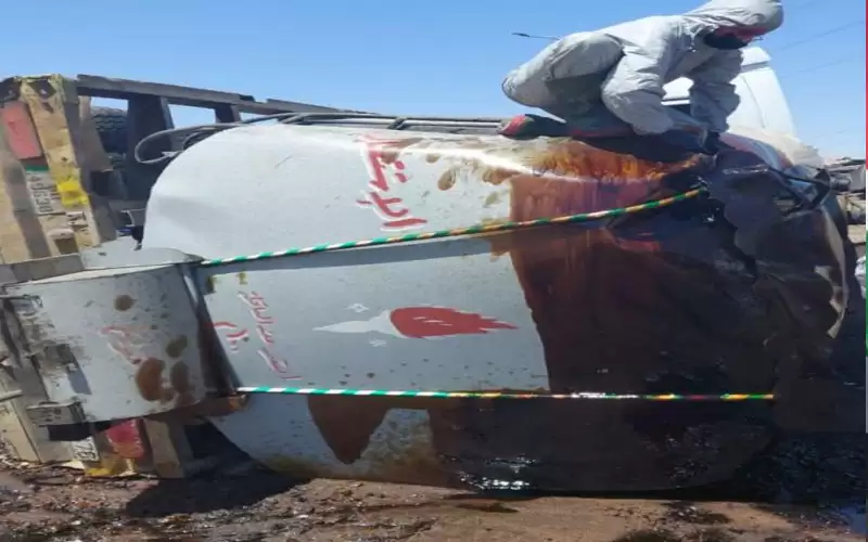 تدهور صهريج محمل بمواد بترولية شديدة