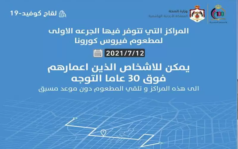 مراكز تطعيم من تجاوز 30 عاما
