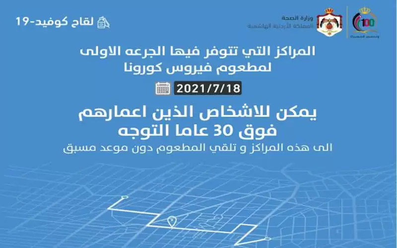 مراكز تطعيم من تجاوز 30 عاما