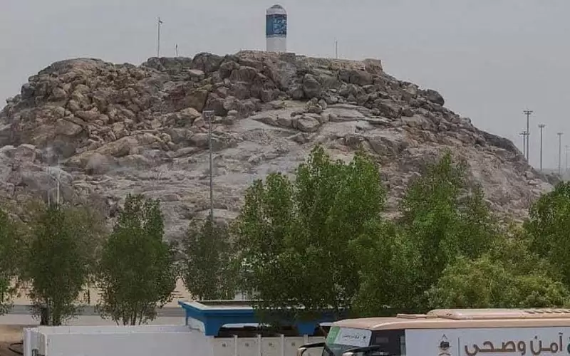 حجاج بيت الله الحرام يقفون بعرفة