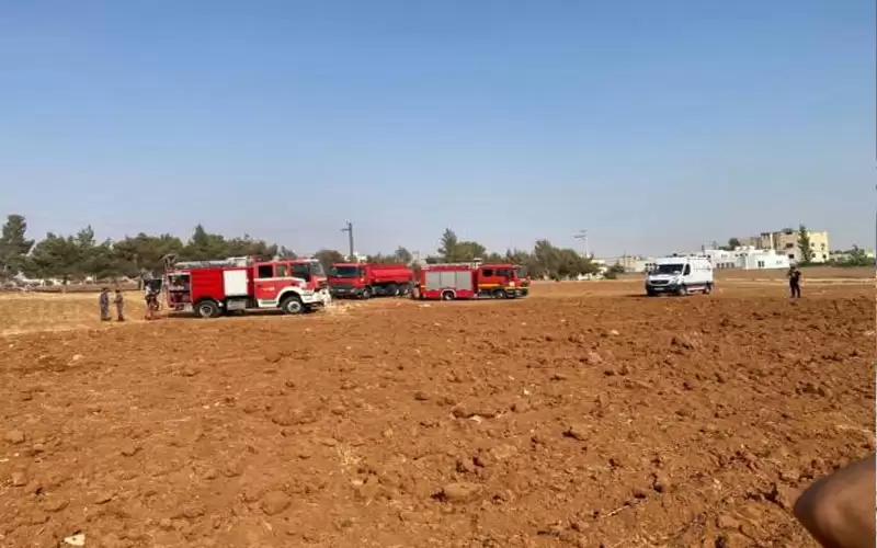 3 حرائق أعشاب واسعة في إربد