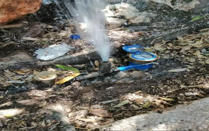 ضبط عشرات الاعتداءات على خطوط مياه