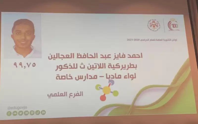 الأول على المملكة أحمد العجالين: أمي