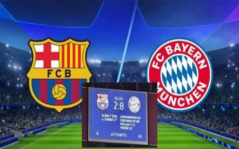 بايرن يسخر من برشلونة بعد فوزه