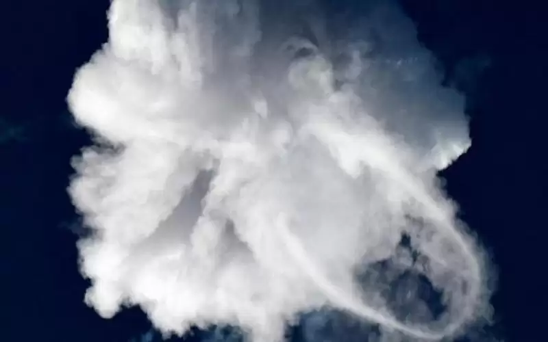 انفجار صاروخ ألفا المتجه للفضاء