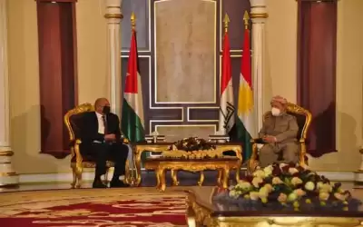 مسعود بارزاني يستقبل العودات والوفد النيابي