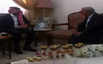 ولي العهد في منزل عبدالرزاق النسور